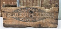 Vintage Calpack Fruits Wooden Box