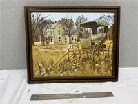 Vintage Fusco Framed Art