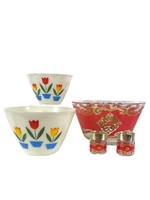 Fire King Tulip & Starlyte Bowls