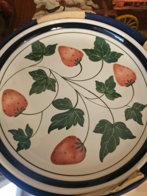 2 boxes set of 4 Hand-Painted DANSK SALAD PLATES