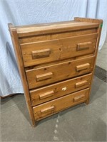 Four drawer chest  rough 
D:16”
W:30”
H:39.5”