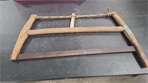 VINTAGE BOW SAW, 35" LONG BLADE