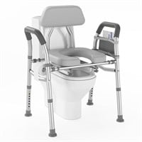 Delog Raised Toilet Seat with Handles 400lb -