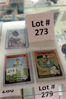 3 baseball cards: