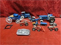 Diecast Ford tractors, Belt buckle.