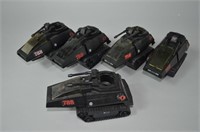 5pc Vtg GI Joe Hiss Tanks-No Drivers