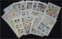 World Stamp Collection; 18 Pages