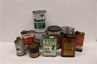 LOT OF ASSORTED MOTOR OIL AND PRODUCT CANS