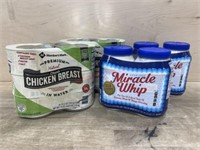 2-6 pack chicken breast & 2-2- 30oz miracle whip