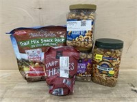 Trail mix, tart cherries & 3 containers variety