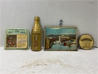 LOCAL & COCA-COLA ADVERTISING ITEMS - THERMOMETERS