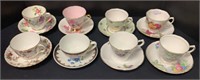 Porcelain China Cups And Saucer Eight Sets