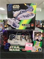 NIB STAR WARS OUTRIDER AND MILLENIUM FALCON SETS