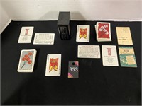 Kem Vintage Playing Cards 1 Joker ea. Color & Misc
