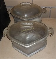 Vintage Pair Of Guardian Ware Serving Aluminum