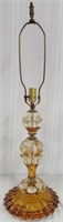 Beautiful St. Clair Paperweight Glass Lamp