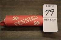 ROLL OF 1978 UC PENNIES