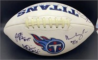 Autographed Tennessee Titans Football