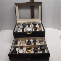 20 Watches and Case with Key