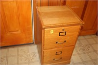 Wood filing cabinet