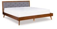 Linon Mid Century Bed Upholstered Headboard Only