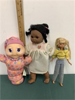 VINTAGE DOLL LOT-GLOWORM MORE UNTESTED