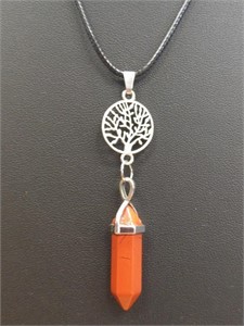 18" necklace with tree of life pendant