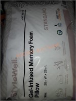Gel-Infused Memory Foam Pillow 20 in W x 26 in L