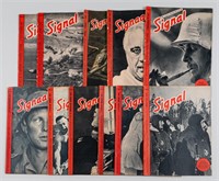 11 WWII GERMAN SIGNAL MAGAZINES