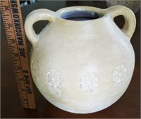 White Floral Pottery