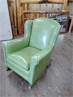 Vintage leather rocking chair