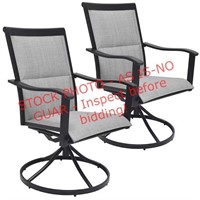 2ct. Style Selections Steel Frame Patio Chairs