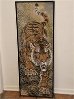 Silkscreen of Crouching Tiger, Framed