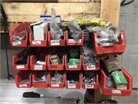 Wall Mount Organizer Bins Full of Hardware!