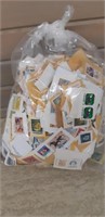 Bag of Stamps on paper