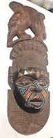 Hand Carved Decorative African Mask