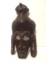 African Tribal Wood Carved Mask
