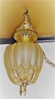 Vintage Glass Hanging Lamp