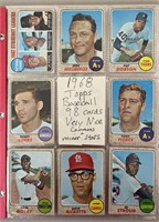 (98) Asst 1968T Baseball Cards