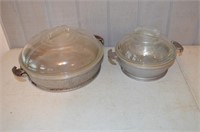 Lot of 2 Guardian Service with Glass Lids