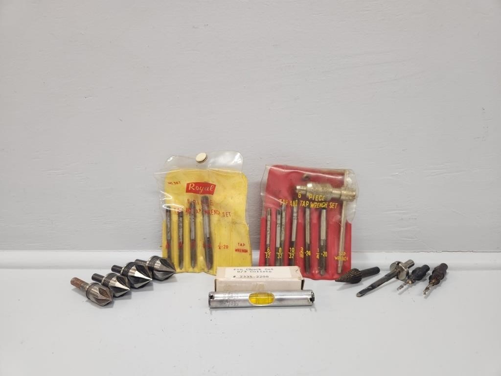 Tap and Tap Sets, Countersink Bits
