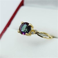 10KT Yellow Gold Natural Mystic Topaz (1.25ct)
