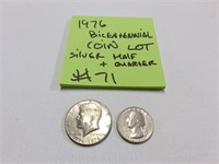 1976 bicentennial coin lot half and quarter