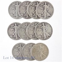 Silver Walking Liberty Half Dollars (11)