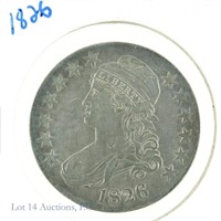 1826 Silver Capped Bust Half Dollar (EF?)