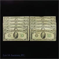 1934 $10 Federal Reserve Notes - Chicago (10)