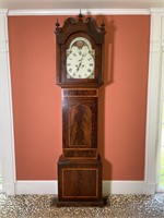 Circa 1800s English tall case clock with inlay