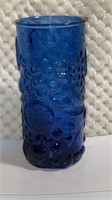 Blue Lemonade Glass 6 1/2"