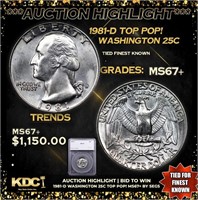 ***Auction Highlight*** 1981-d Washington Quarter