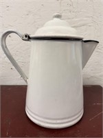 Vintage 1 Gallon Enamelware Coffee Pot